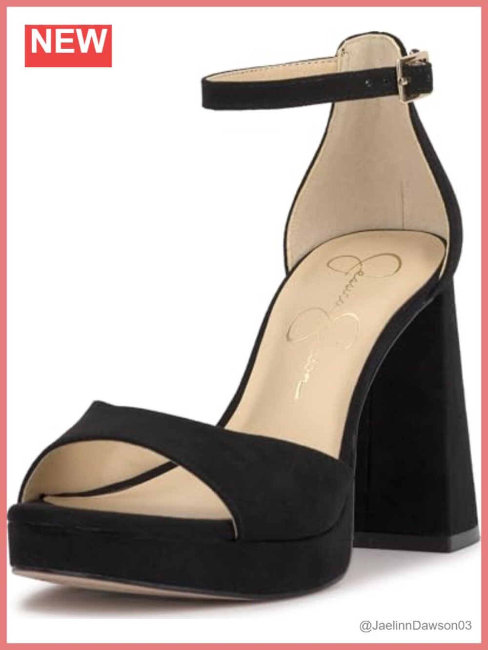 Faux Suede Platform Block Heel Sandals, 3.7in Heel, Open Toe, Ankle Strap Buckle